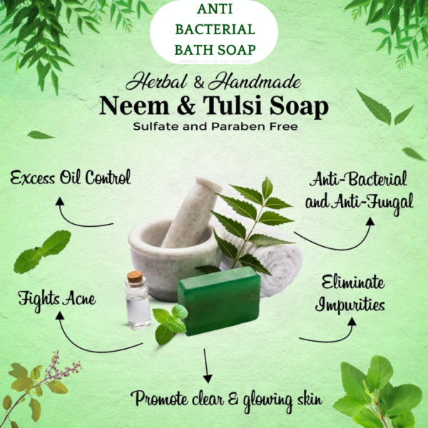 NEEM TULSI ANTI BACTERIAL BATH SOAP